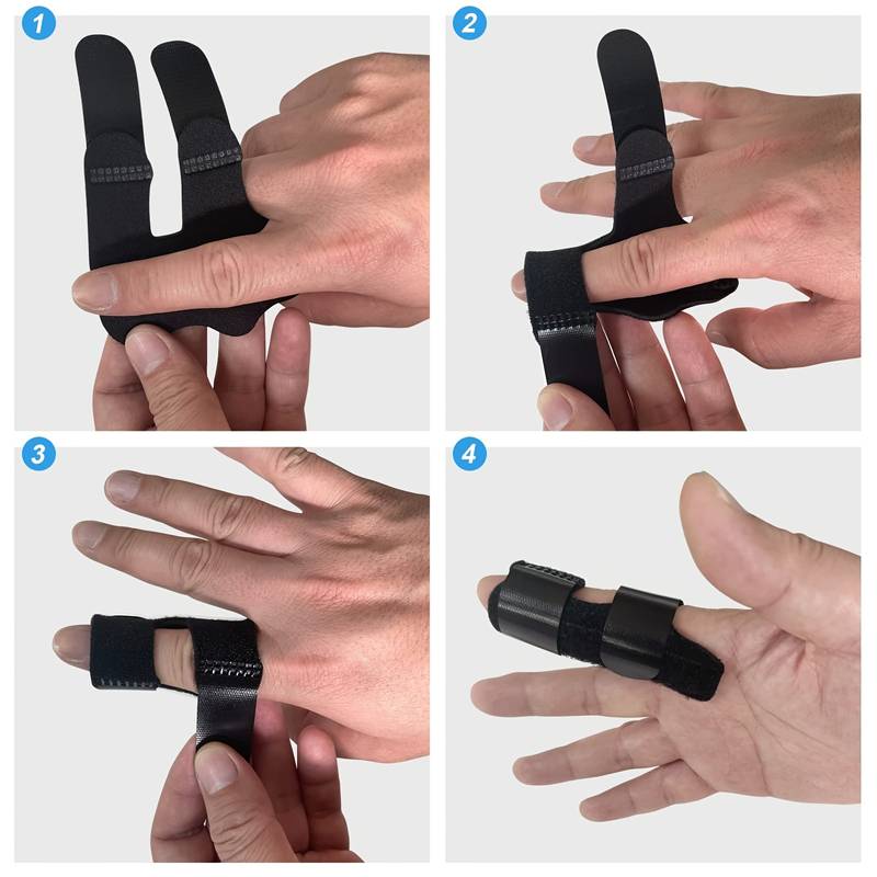 Fingerstøtte, fingerskinne, justerbar størrelse