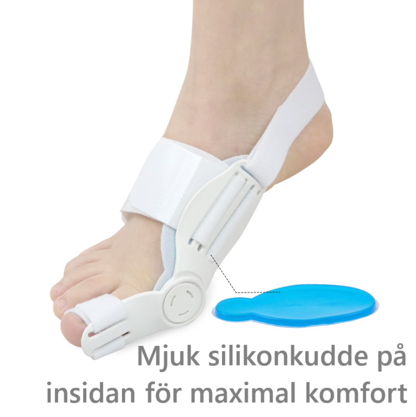 Storetåkorrektor – hallux valgus, roterende støtte