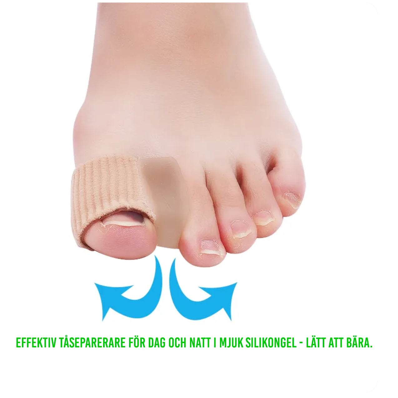 Enkel tåseparator (2 stk.) - Hallux Valgus