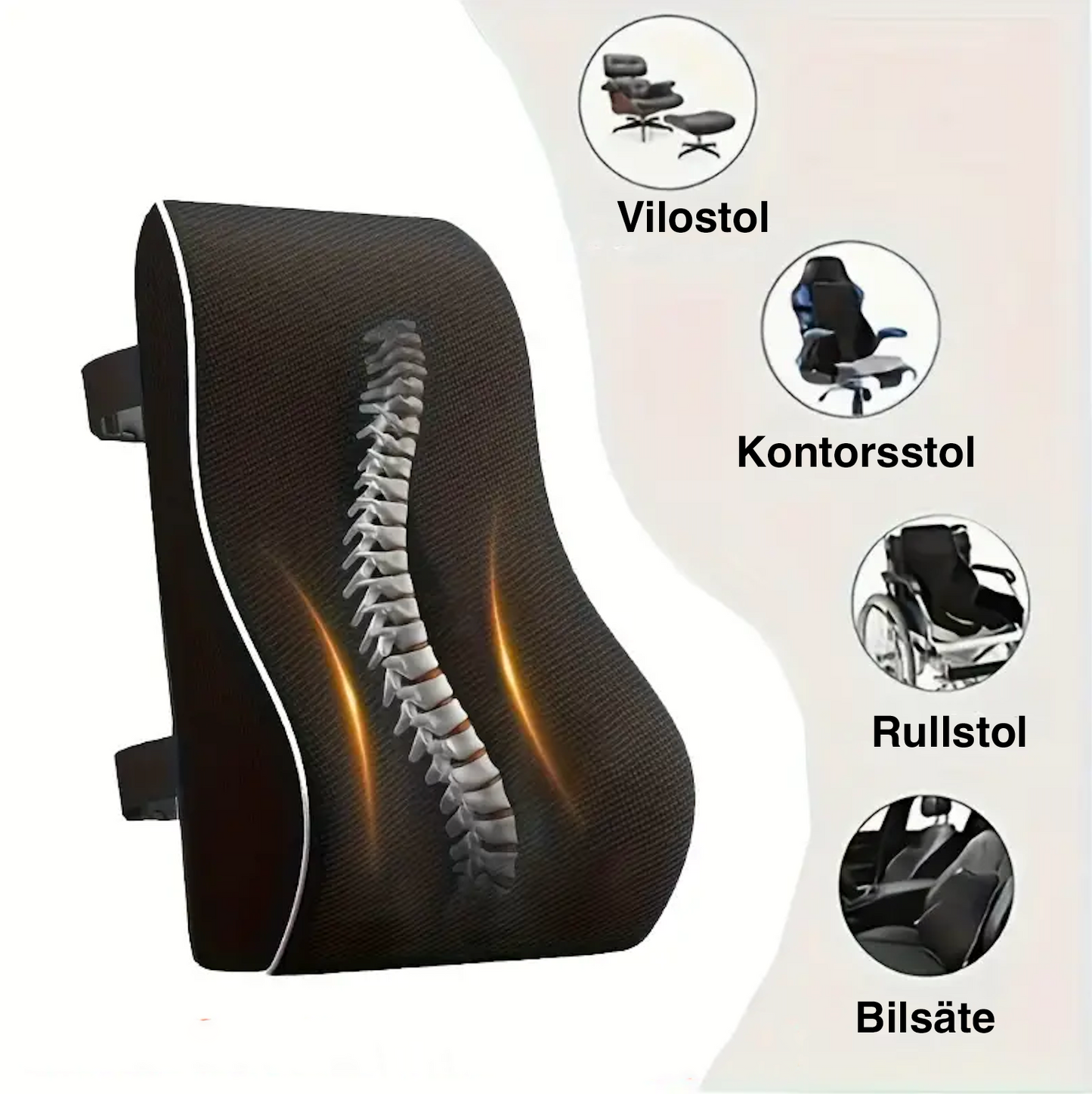Ergonomisk rygpude
