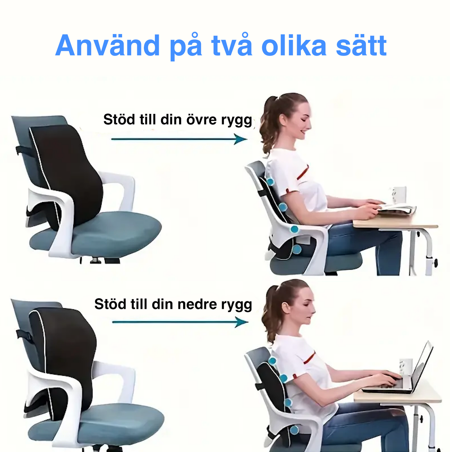 Ergonomisk rygpude