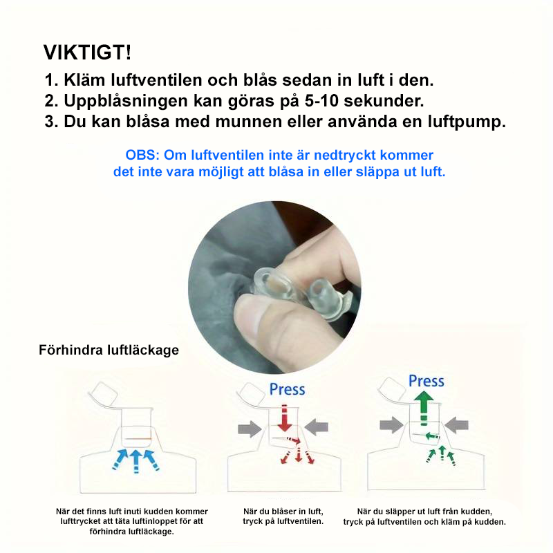 Komfortabel rejsepude til halsen