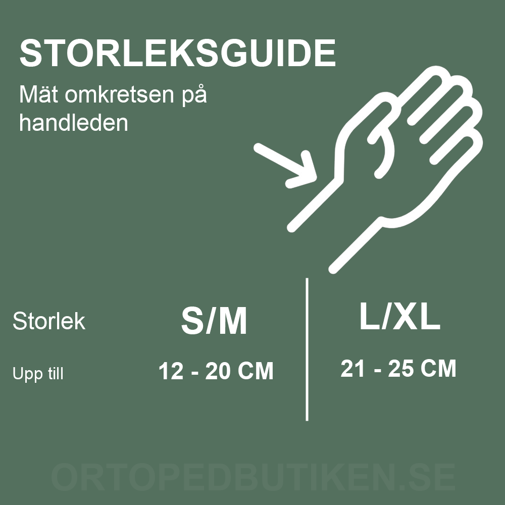 Storleksguide för handledsstöd