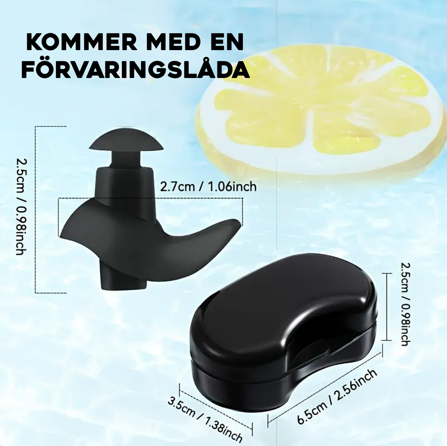 Premium silikone ørepropper – med opbevaringsboks