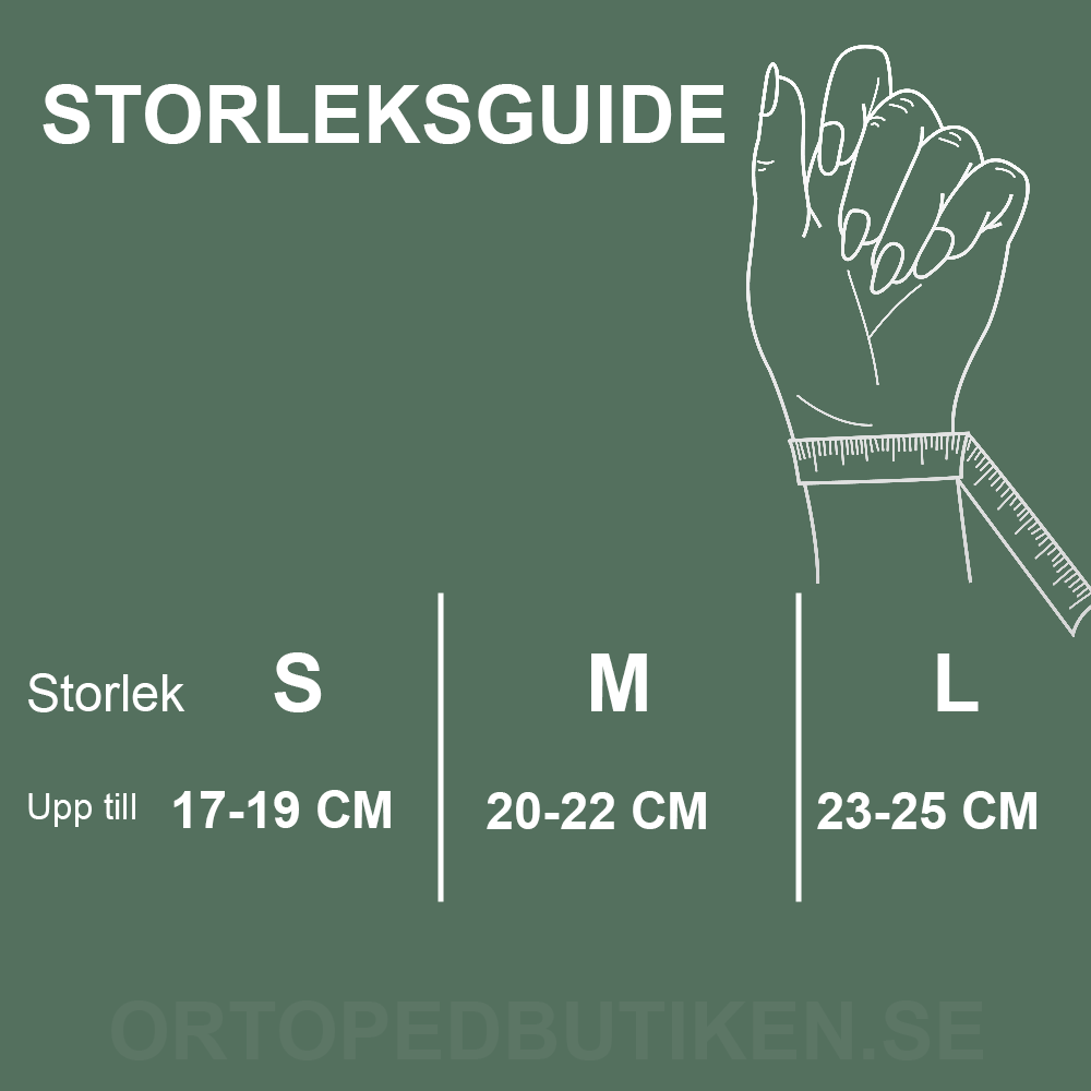 Håndledsstøtte med kompressions- og spænderem