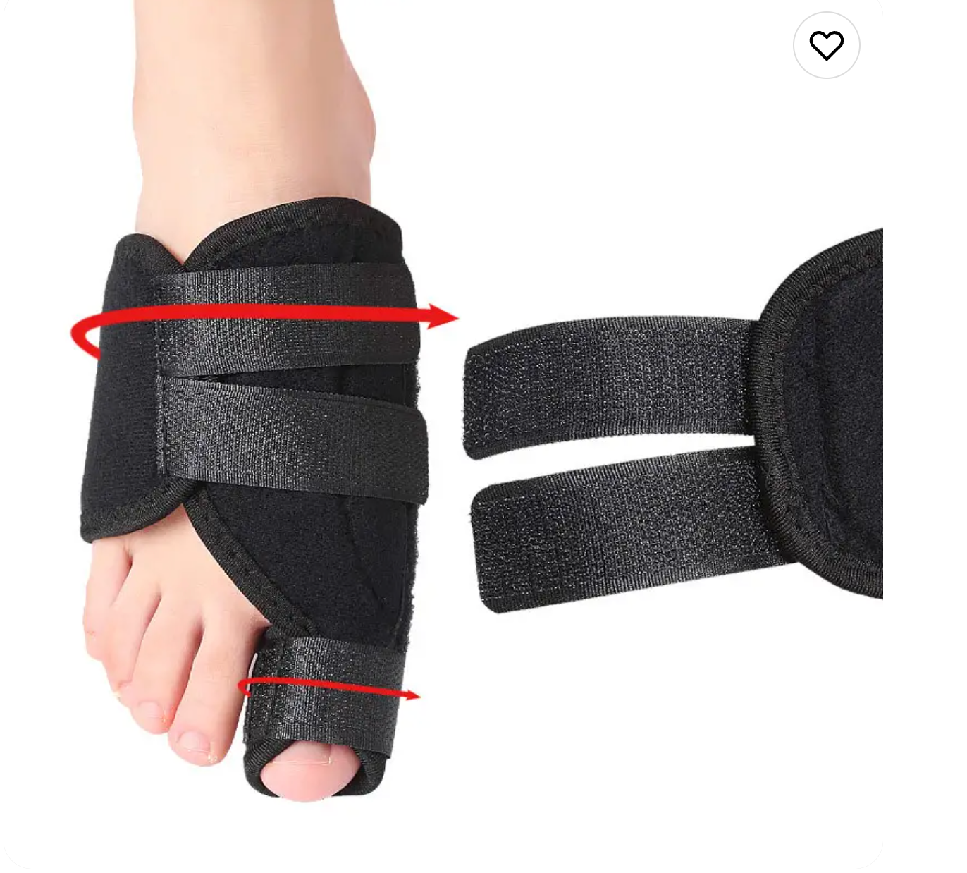Hallux valgus natstøtte (2 stk.)