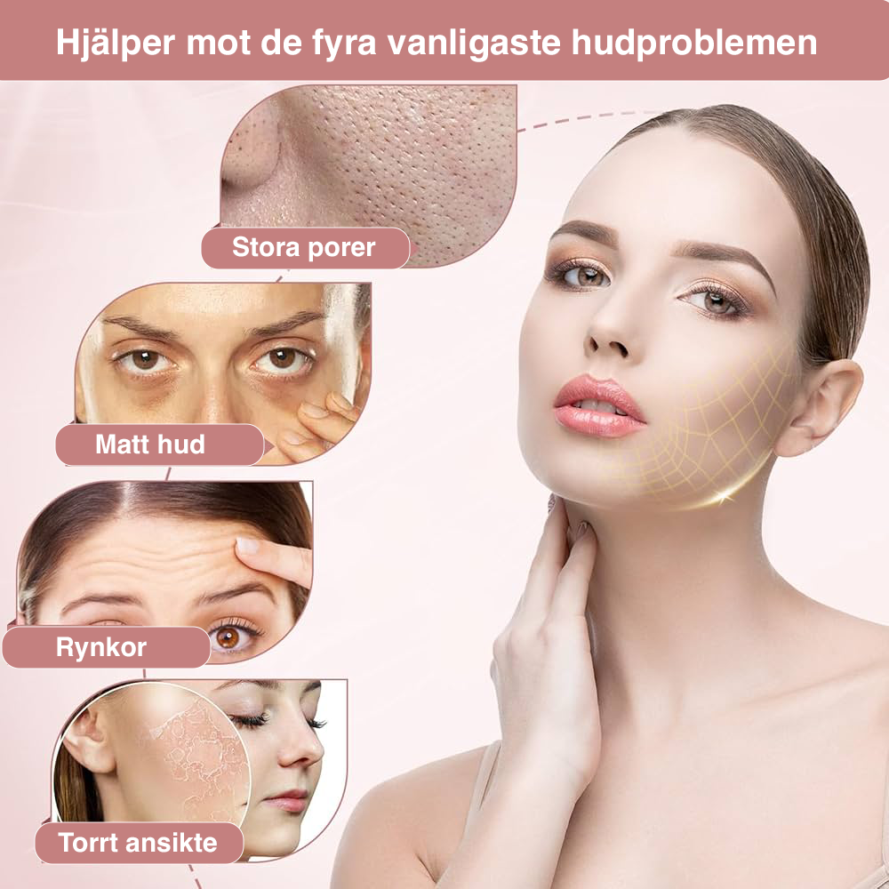 Kollagen Ansiktsmask – Återfuktande, uppstramande & anti-aging behandling (4-pack)