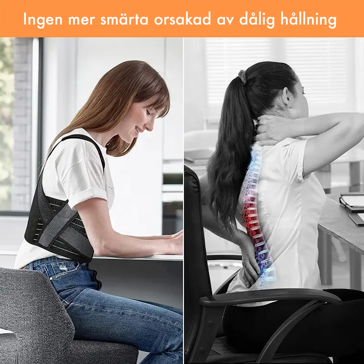 Holdningsbandage - holdningsvest