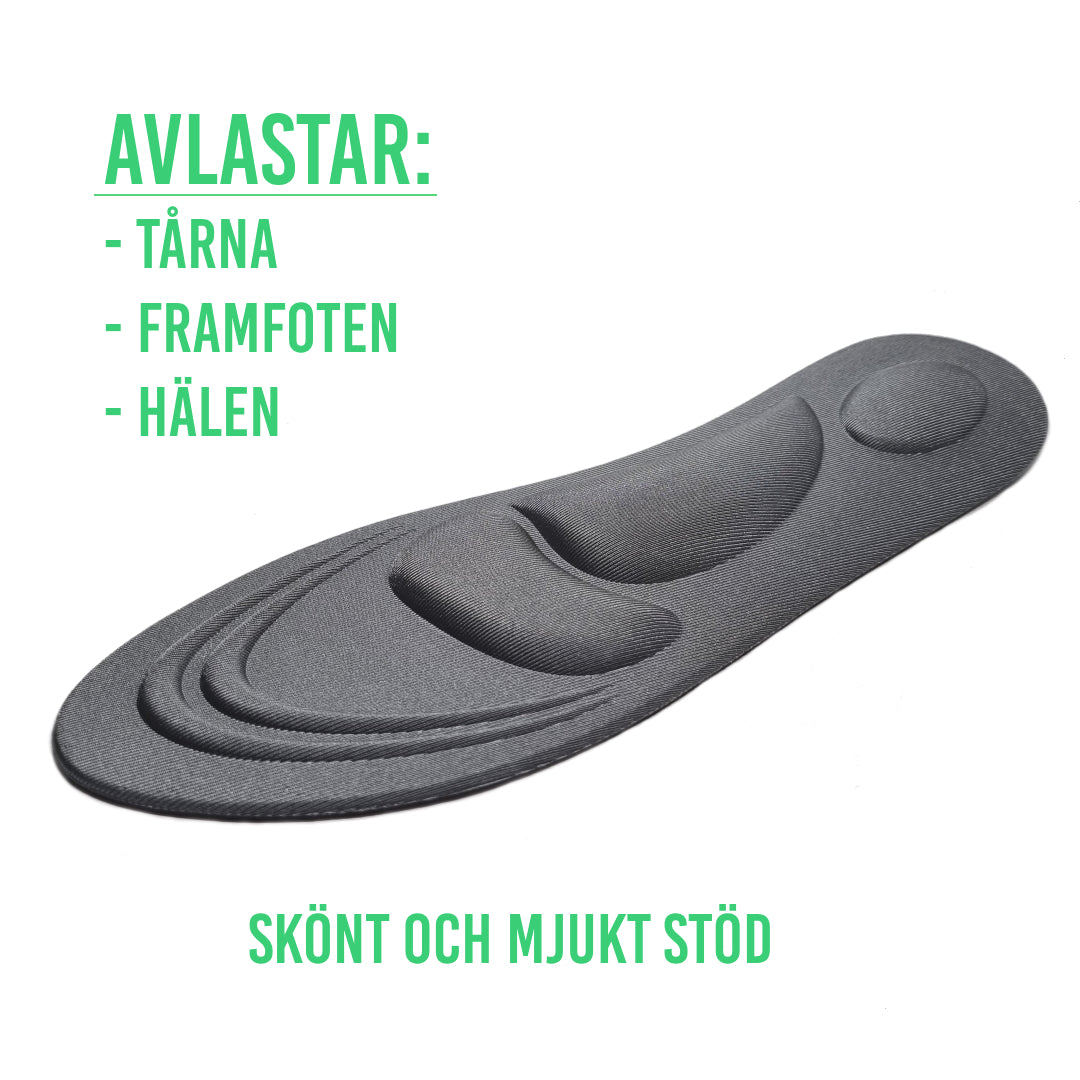 Skoindlæg, stødabsorberende hæl (2 stk.)