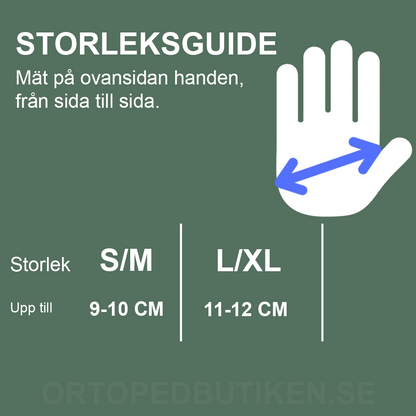 Effektive kompressionshandsker med spænderem (2 stk.)