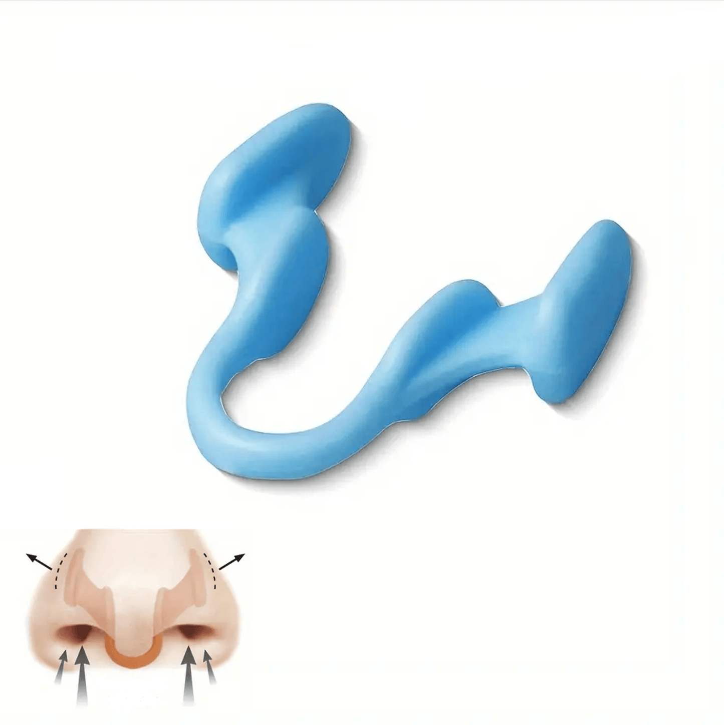 Silikon näsklämmor mot snarkning som öppnar näsgångarna och förbättrar andningen