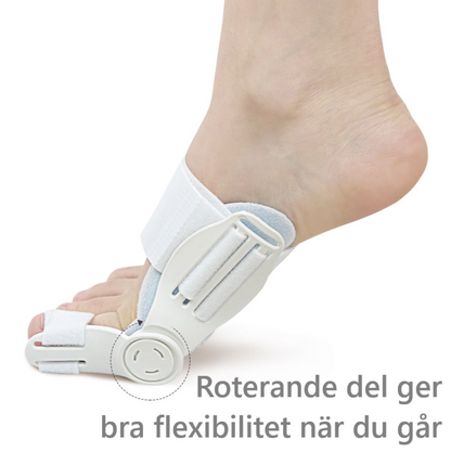 Storetåkorrektor – hallux valgus, roterende støtte
