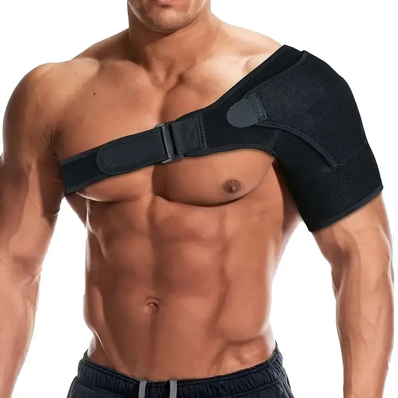 Andningsbart axelskydd i neopren med justerbar passform