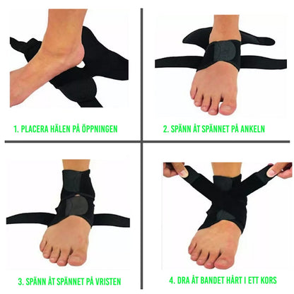 Ankelstöd med steg för steg guide