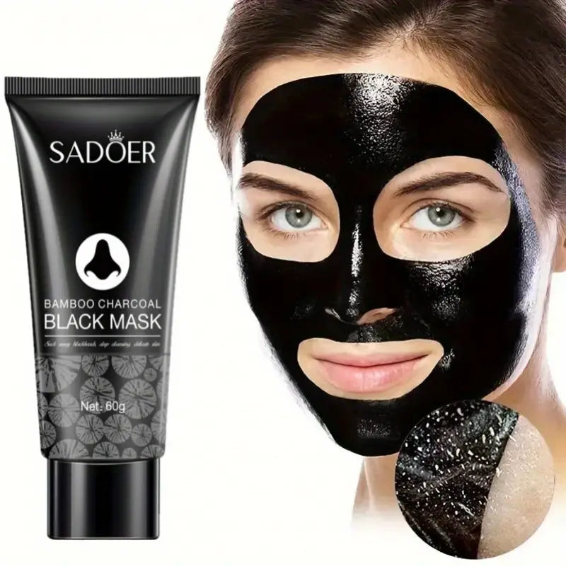 Ansiktsmask med bamboo charcoal för djuprengöring av porer