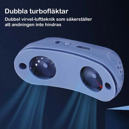 Elektrisk anti-snorkeapparat for bedre vejrtrækning under søvn