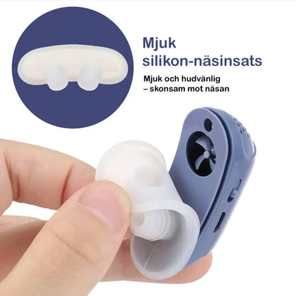 Elektrisk anti-snorkeapparat for bedre vejrtrækning under søvn
