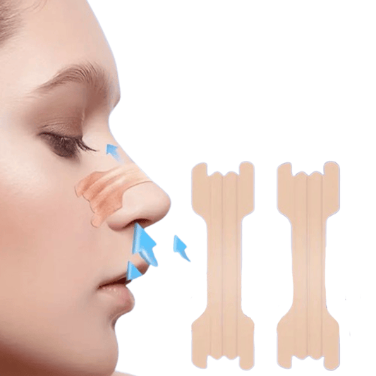 Anti-snarkremsor som fungerar som nässkydd och öppnar näsgångarna