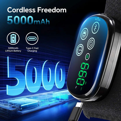 Uppladdningsbar axelmassage med 5000 mAh batteri för trådlös användning