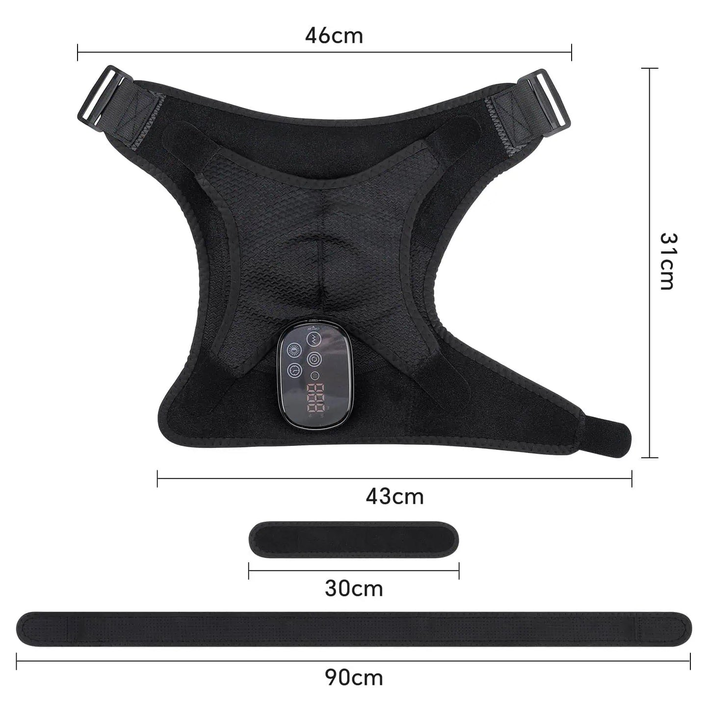 Ergonomisk design på axelmassage anpassad för axel och nacke