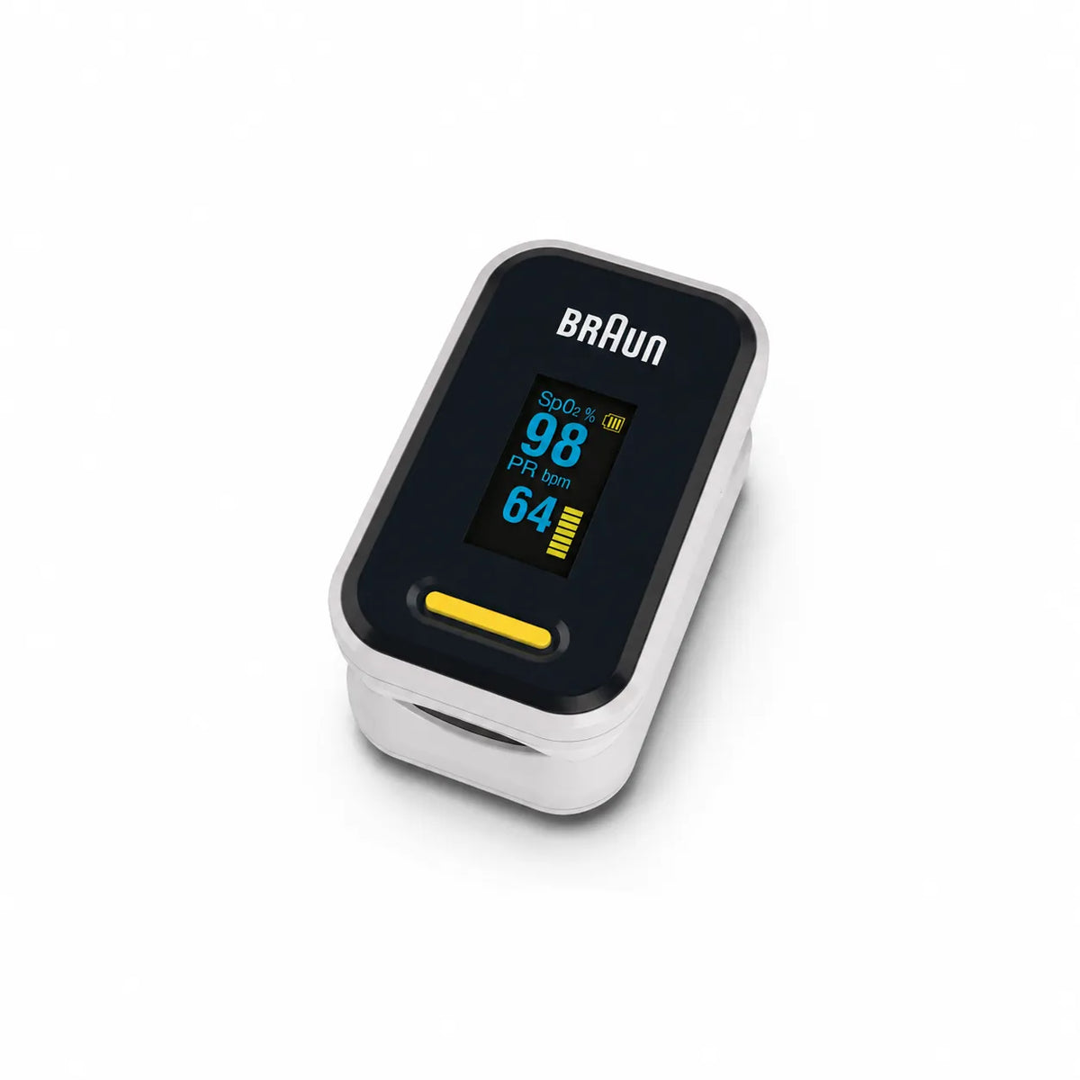 Braun Pulse Oximeter 1 för mätning av syremättnad och puls.
