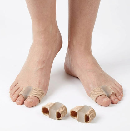 Dubbel tåseparerare för hallux valgus på fot