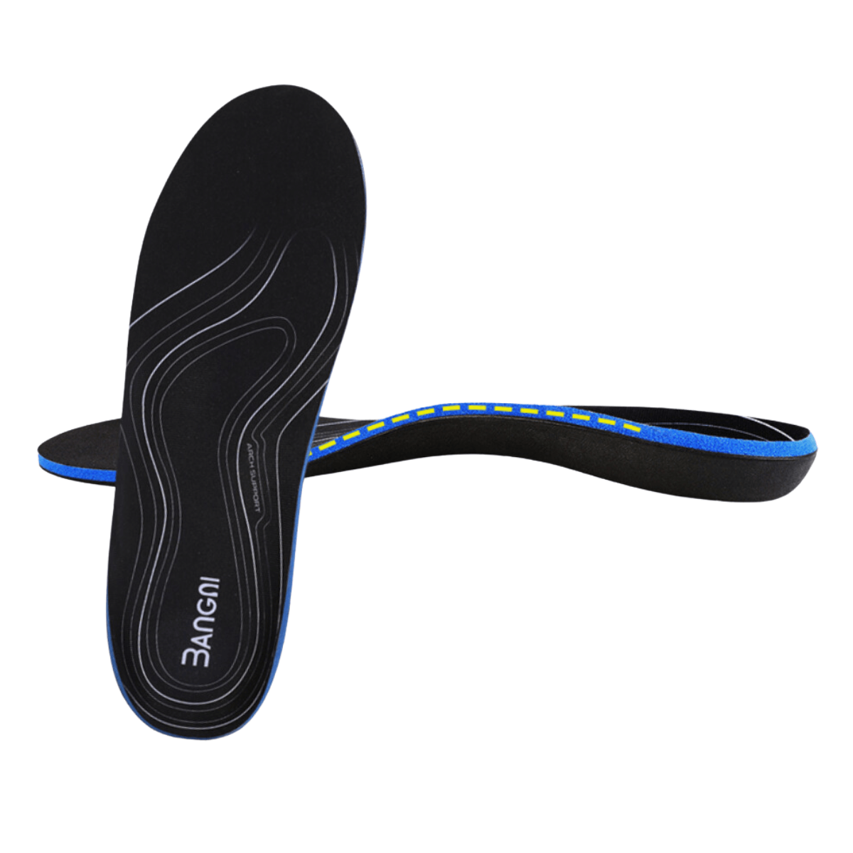 Ergonomiska skoinlägg för stöd och smärtlindring i svart design