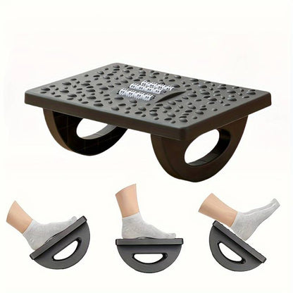 Fotstöd använt med fötterna i sittande position