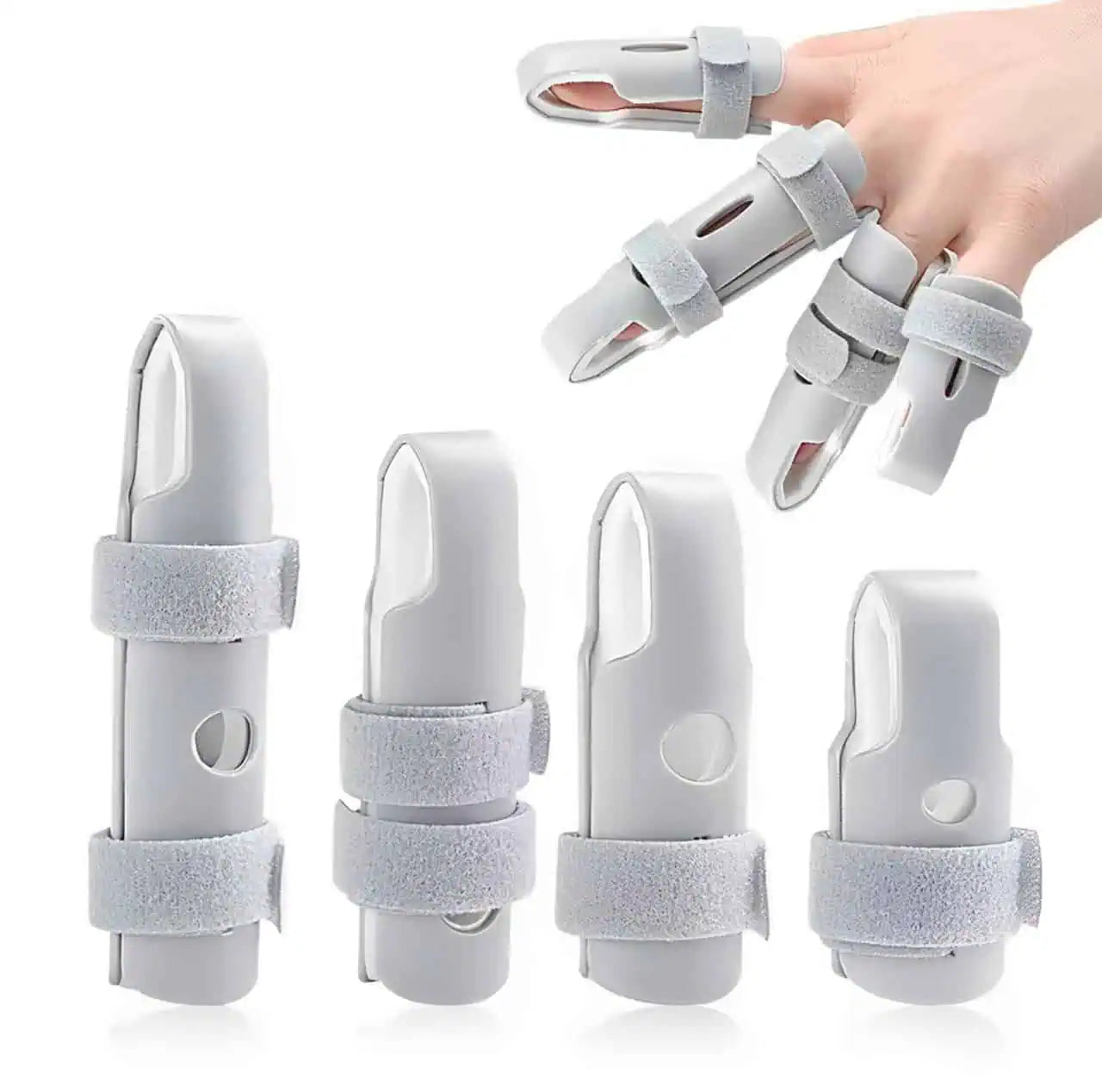 Finger splints for stabilization and protection of fingers