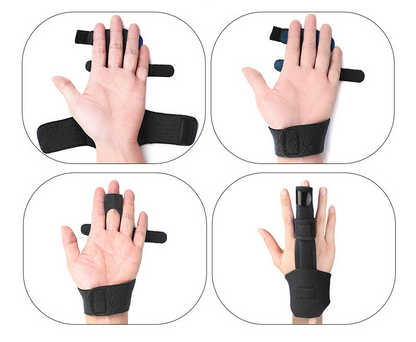 Effektiv fingerskinne med håndledsstøtte