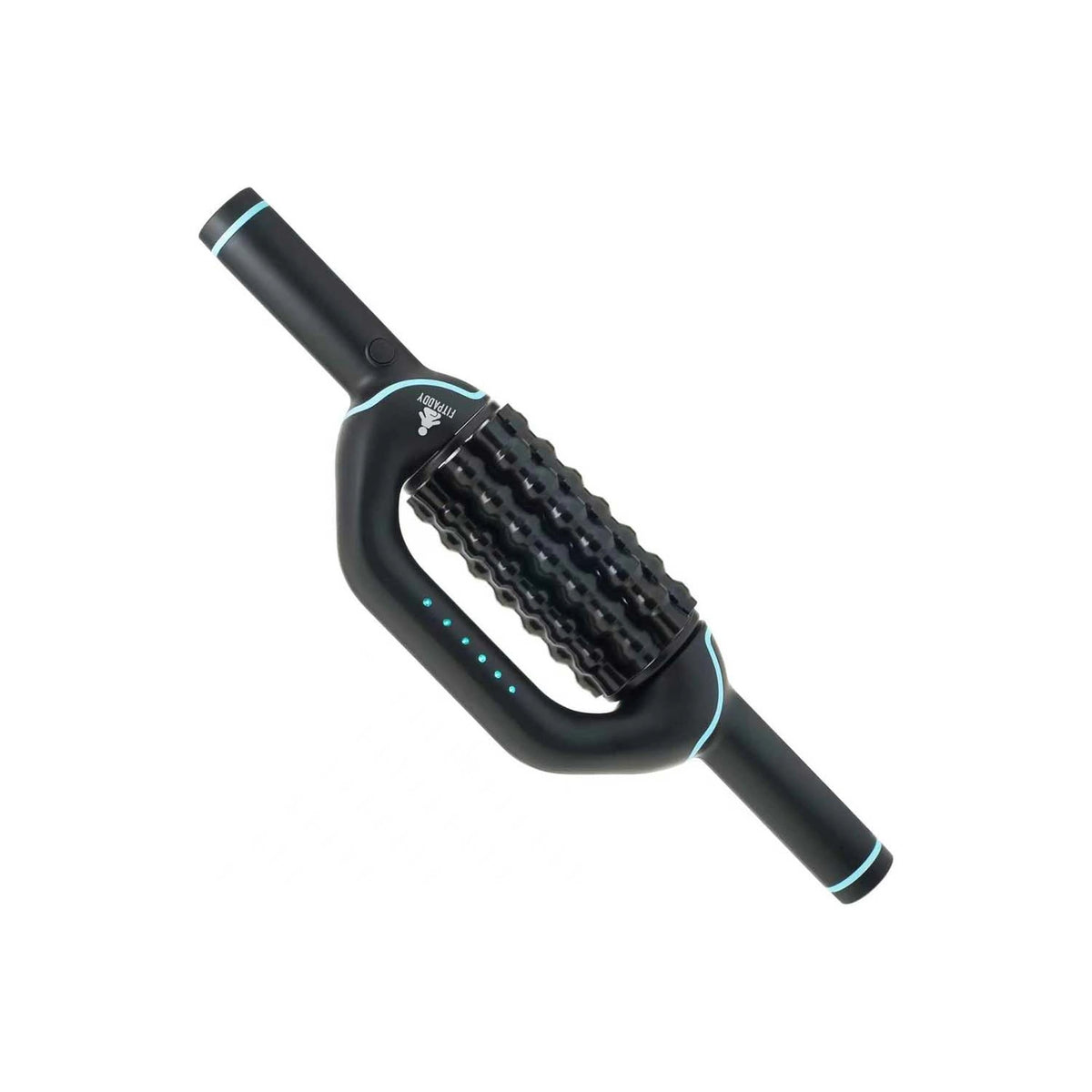 Fitpaddy FitRoller elektrisk massagerulle med två handtag och roterande rulle