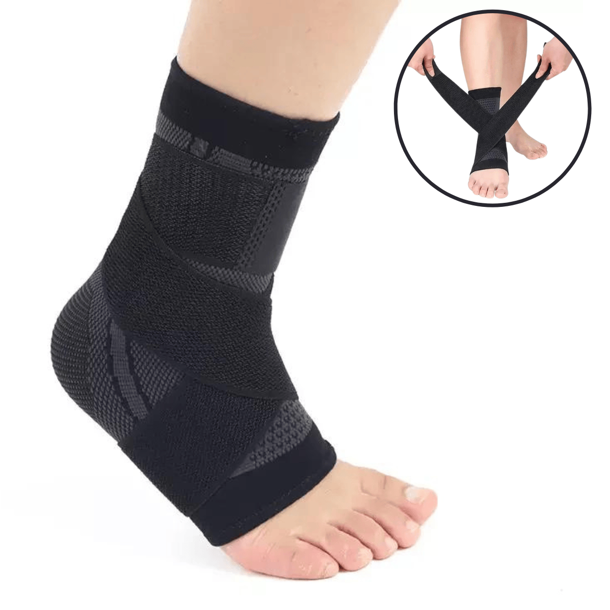 Fotledsstöd som kan användas med eller utan skor