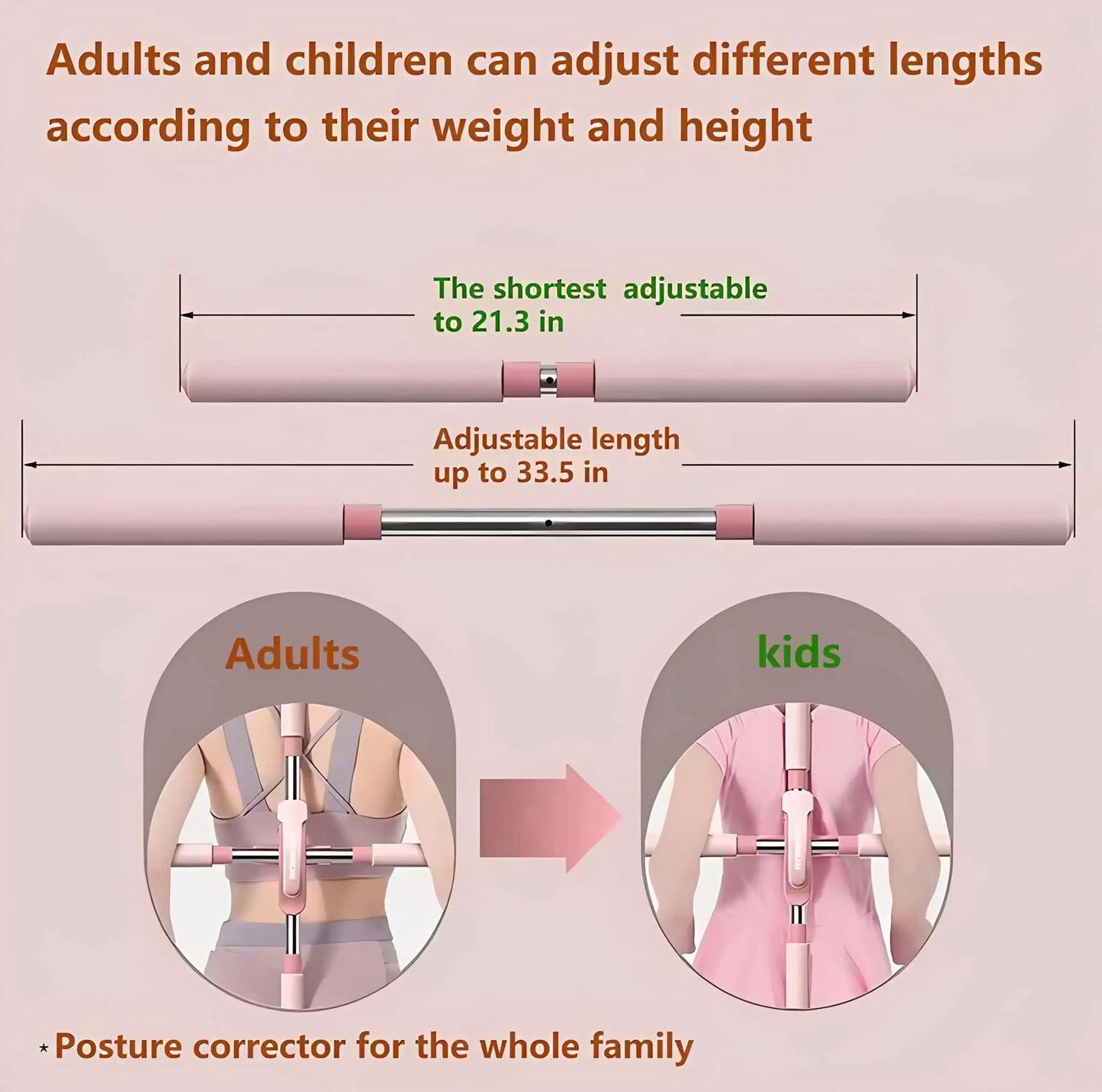 Ryggstöd som hjälper till att hålla axlarna i ett upprätt läge