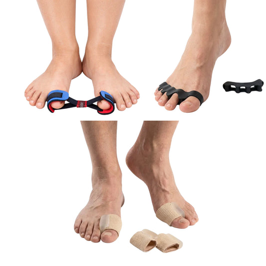 Hallux Valgus lilla paketet med tåseparerare och träningsstöd