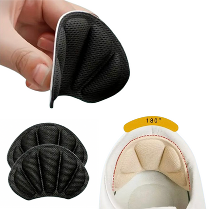 Självhäftande mjukt hälskydd som placeras i skon för att motverka skav