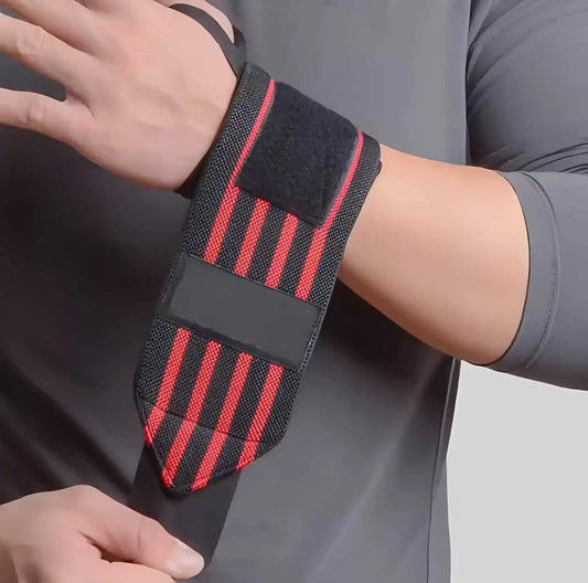 Handledsstöd för träning med justerbar kompression runt handleden