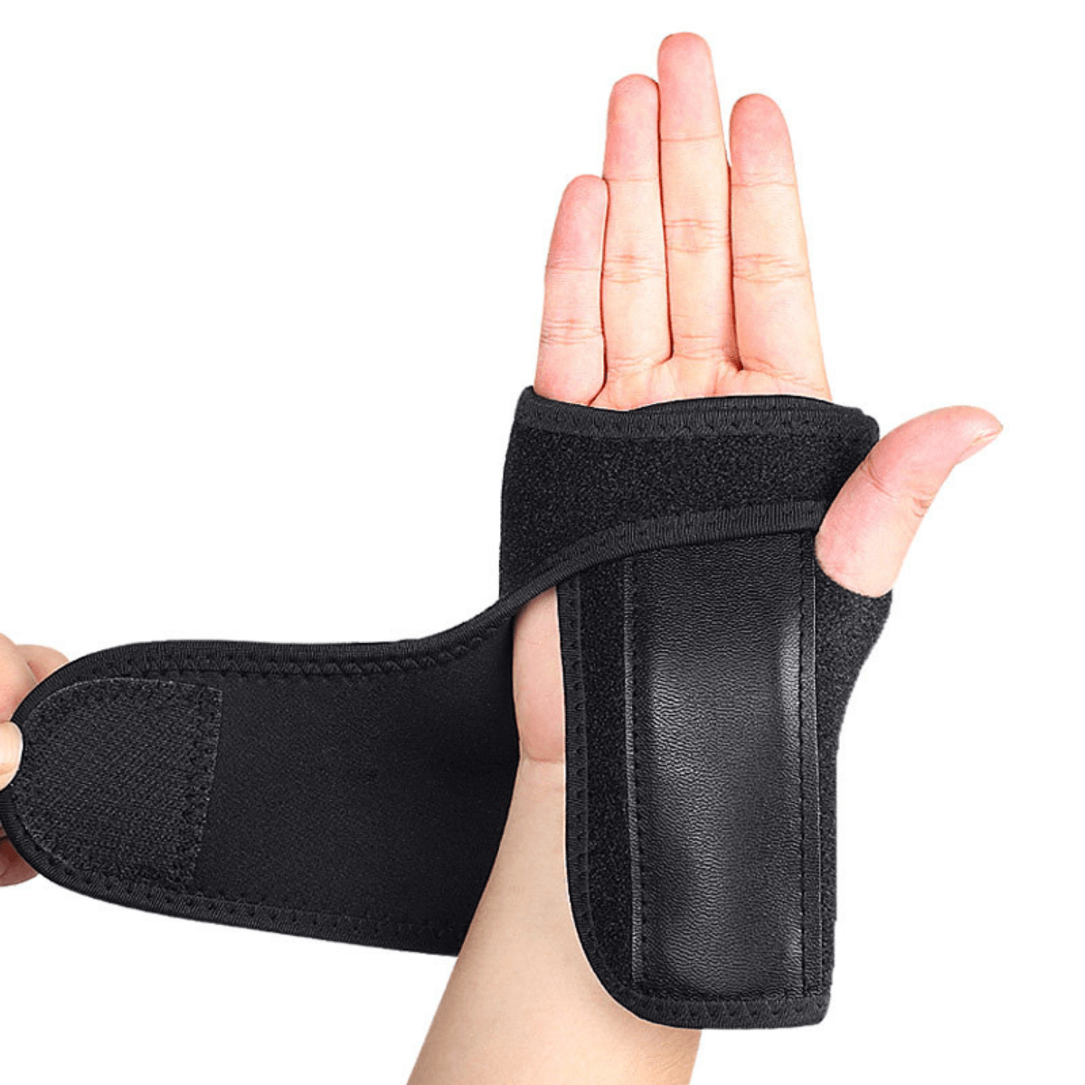 Handledsstöd med justerbart stöd som omsluter handleden