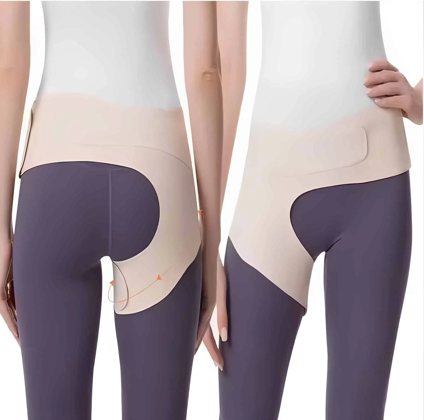 Kompressionsstöd för höft i användning under vardag