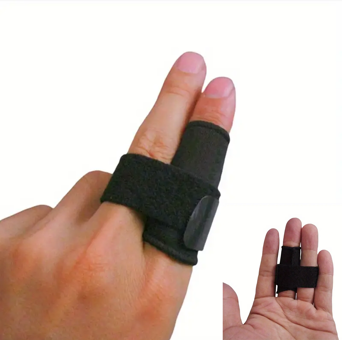 Justerbar fingerskena som passar bra för sportutövare.