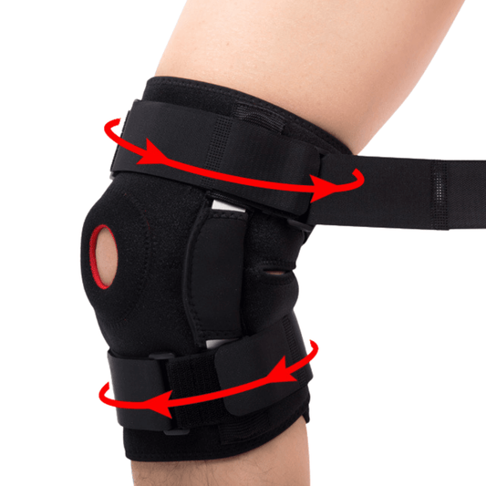 Justerbar patella knäskydd med vaddering runt knäskålen