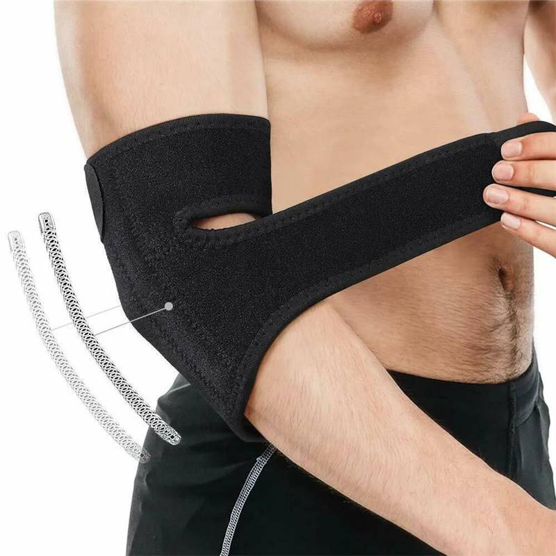 Justerbart armbågsstöd som bärs runt armbågen