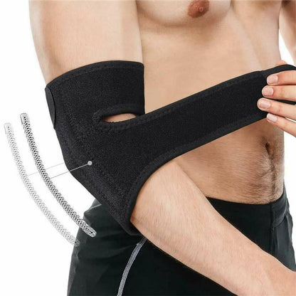 Justerbart armbågsstöd som bärs runt armbågen