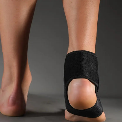 Fotledsstöd sett bakifrån med öppen häl