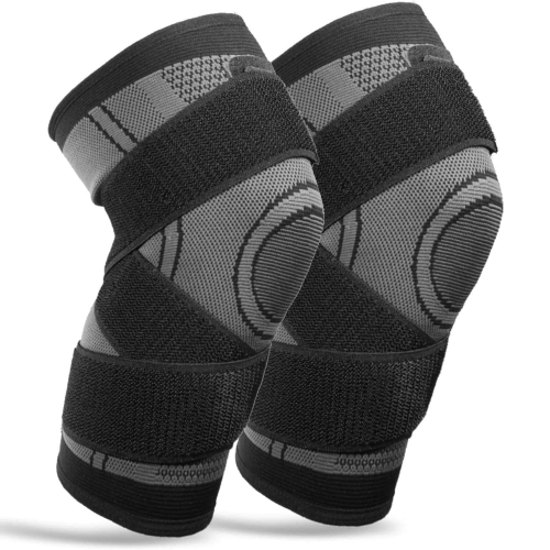 Stödjande knäskydd som ger kompression runt knäleden