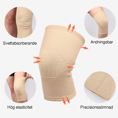 Knästödet används under vardaglig rörelse