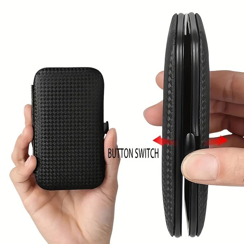 Stängt fodral som visar kitet i portabelt format