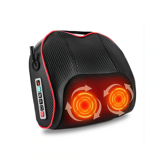 Massagekudde för nacke, axlar och rygg med värmefunktion