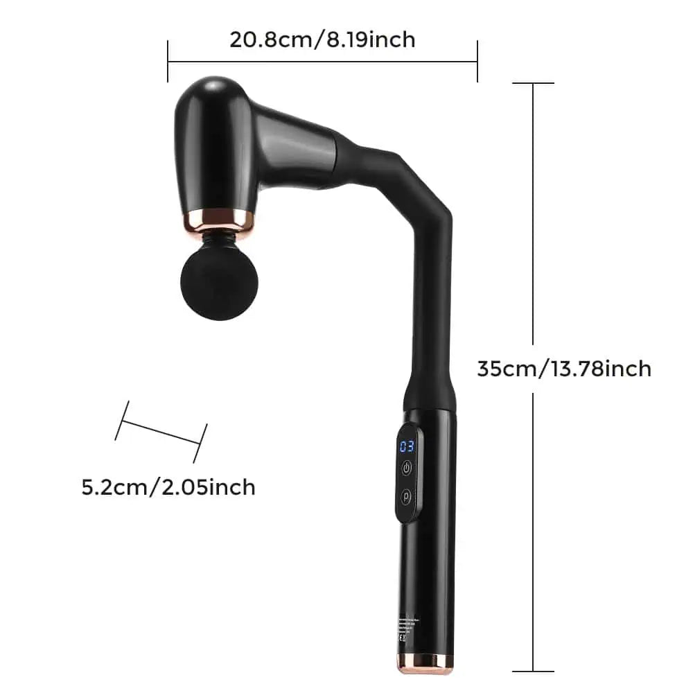 Mått och ergonomisk design på massagepistol