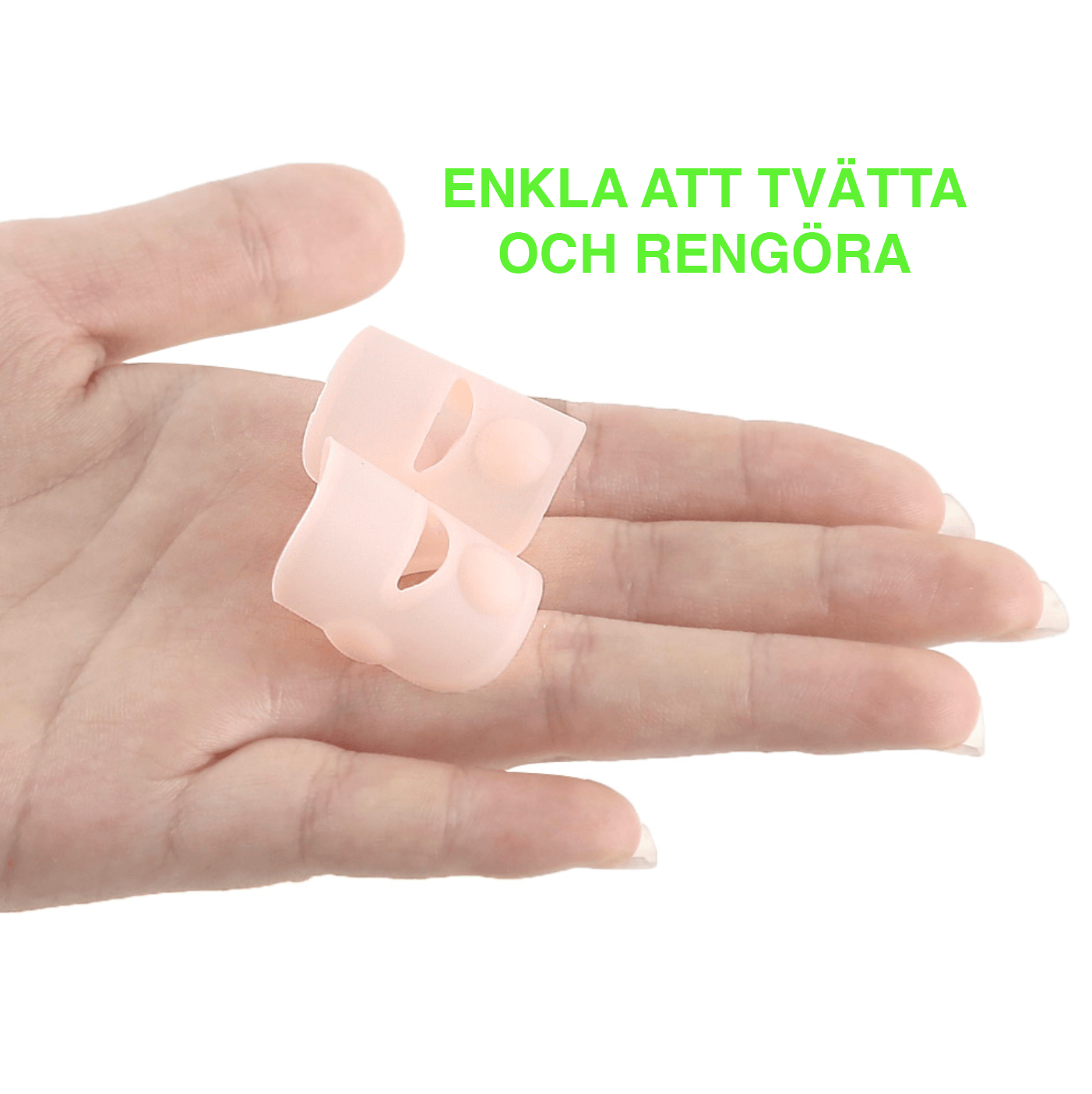 Nageltrångsskydd i silikon som är enkelt att tvätta och rengöra