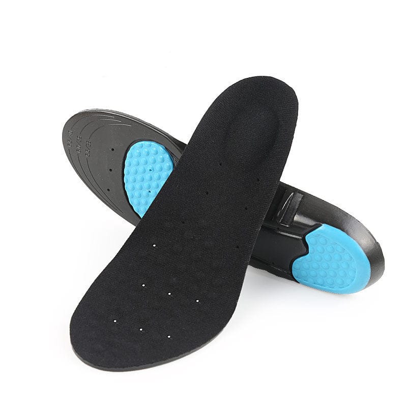 Hålfotsinlägg i sko som avlastar hälen vid gång